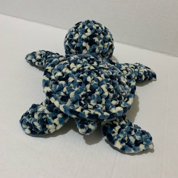 Sea Turtle Handmade Crocheted Soft Plush Stuffed Turtle - Picture 8 of 15